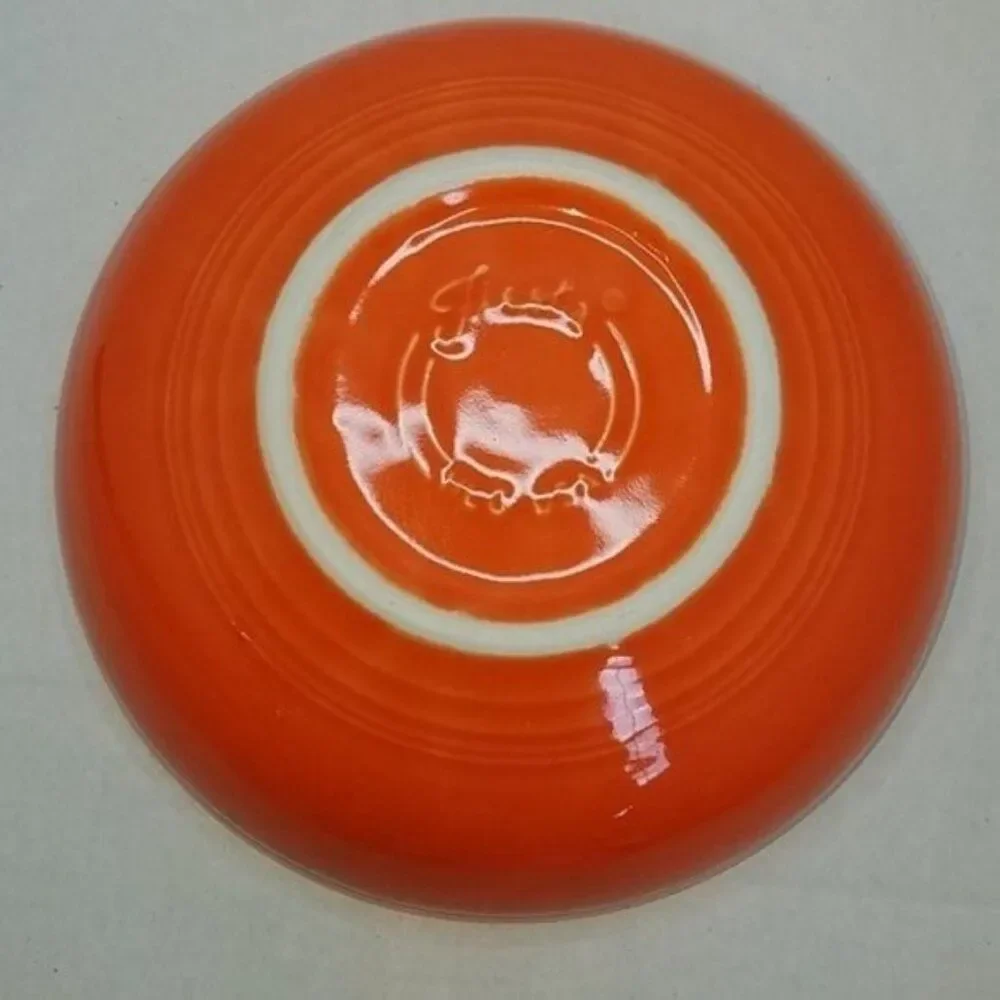 Fiestaware Fiesta Medium Bistro Bowl DISH CONTAINER Poppy Orange 38 OZ CERAMIC